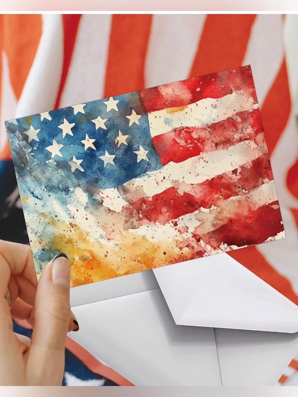 Patriotic greeting card set